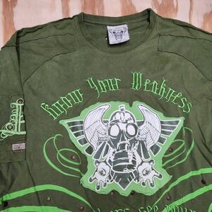 Blac Label Society Size 2X Tshirt Know Your Weakness Flying Fortress Embroidered